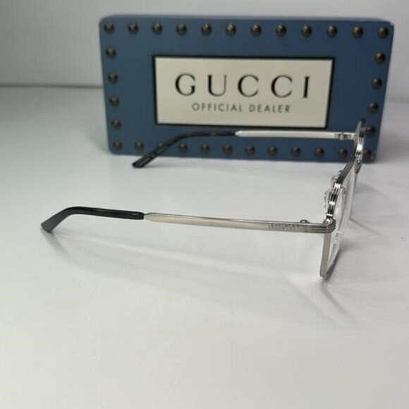 Gucci GG0946OA Square Metal Eyeglasses – Full Rim Frame for Men - Picture 10 of 11